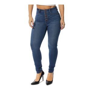Dollhouse Juniors High-Rise Curvy-Fit Jeans Size-0